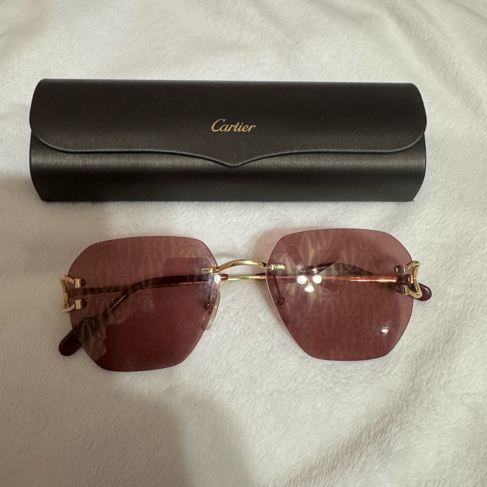 Cartier Women's Sunglasses - Rose and Gold